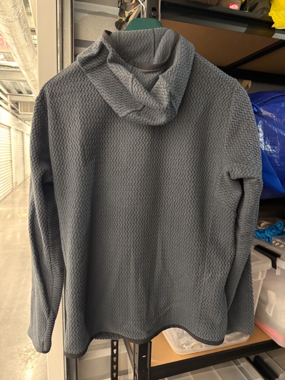 Patagonia R1 Air Full-Zip Hoody, Smolder Blue, Men's Medium - Picture 4 of 5